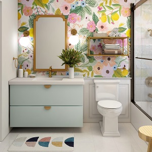 Цветная и яркая ванная комната: как преобразить санузел в Лебедёвке - lebedyovka.mebel54.com | фото