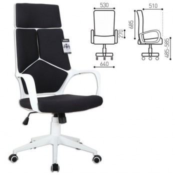 Кресло офисное BRABIX Prime EX-515 (черная ткань) в Лебедёвке - lebedyovka.mebel54.com | фото