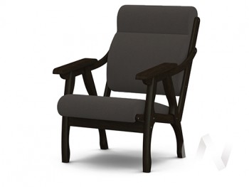 Кресло Вега-10 (венге лак/ULTRA GRAFIT) в Лебедёвке - lebedyovka.mebel54.com | фото